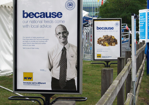 KW Posters at Dairy Event 2011